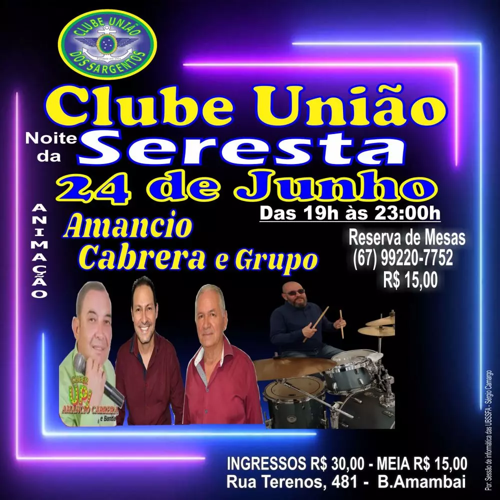 Seresta Baile na Sede Social